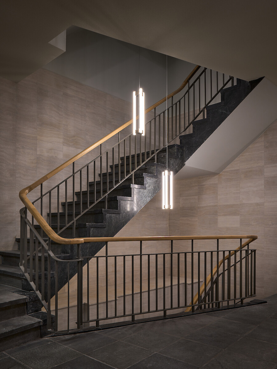 Renovated staircase<br>ground level